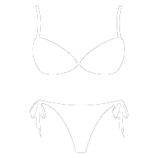bikini shape white 1 1 1